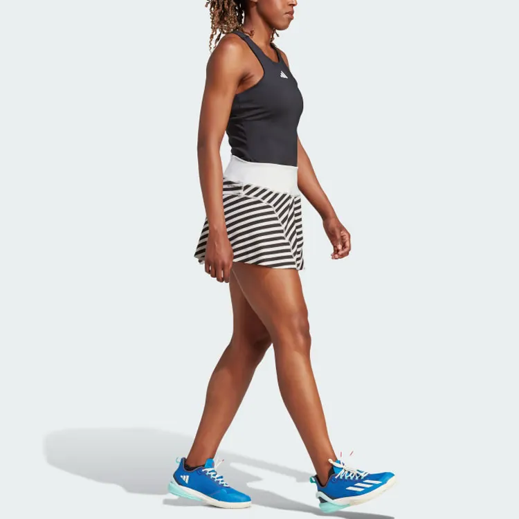Adidas Casual Short Skirts Women's Black White-7