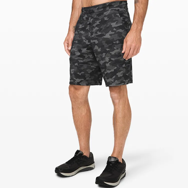 Lululemon Pace Breaker Casual Shorts Men Camouflage Black-2