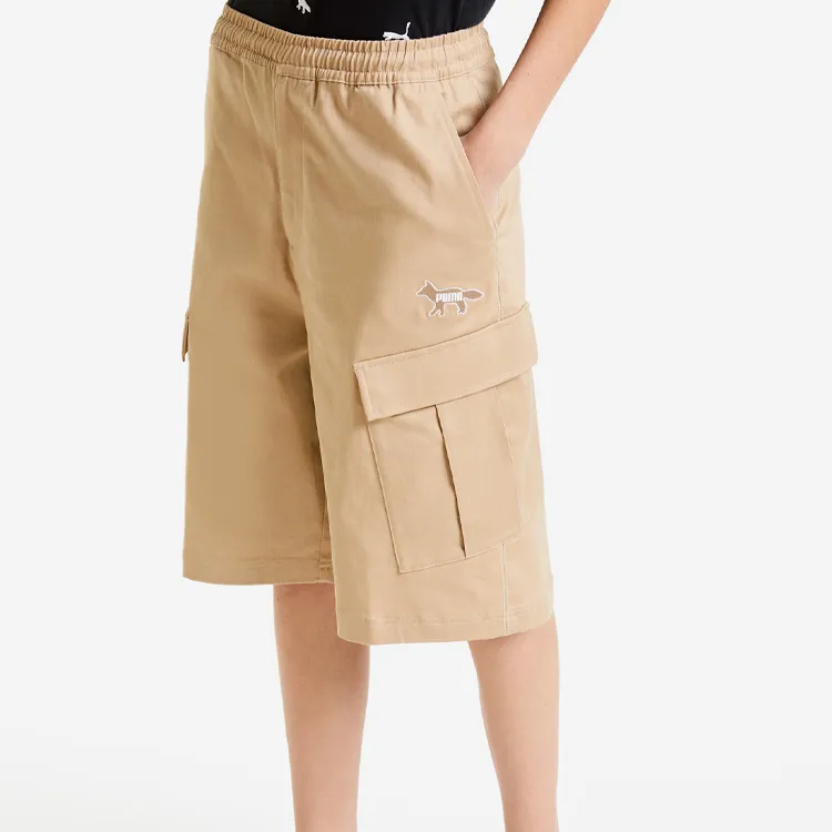 PUMA x MAISON KITSUNE Cargo Shorts Men's Khaki-3