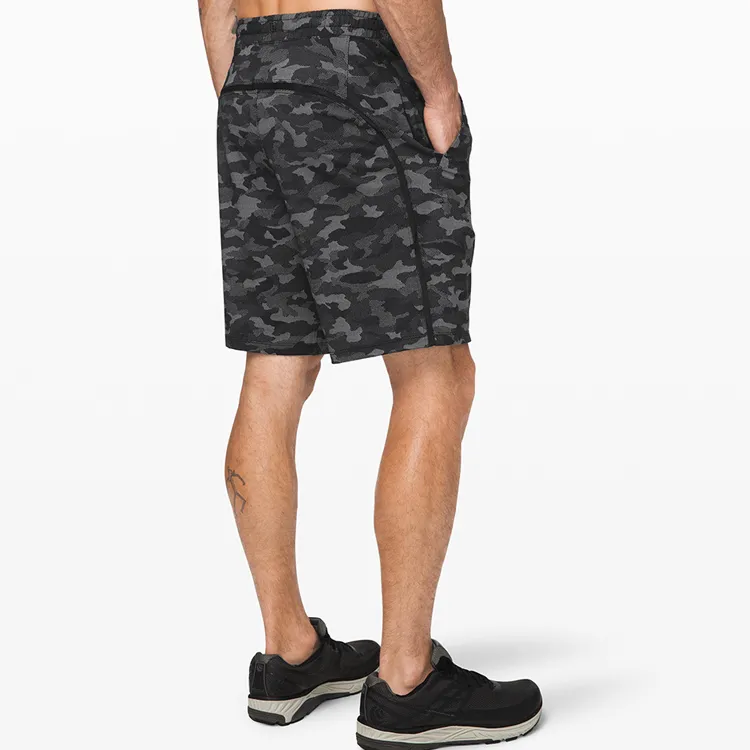 Lululemon Pace Breaker Casual Shorts Men Camouflage Black-3