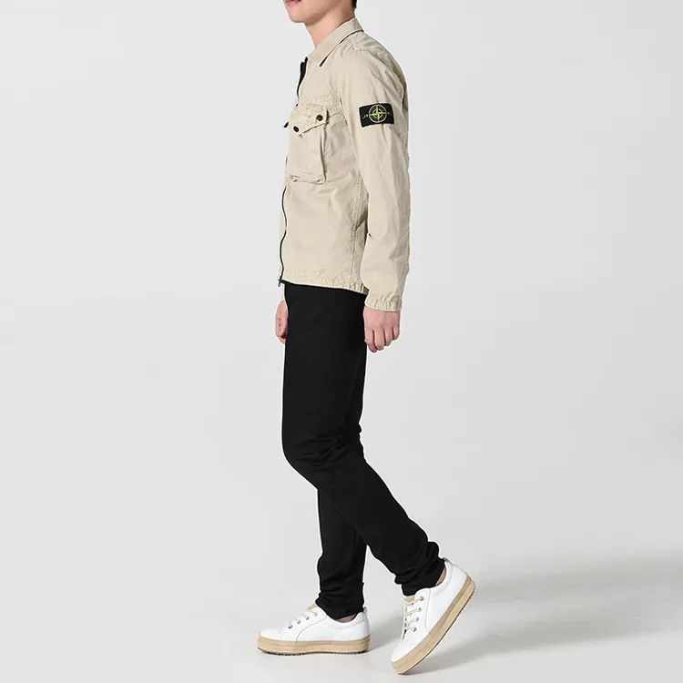 STONE ISLAND Jackets Men Beige Yellow-6