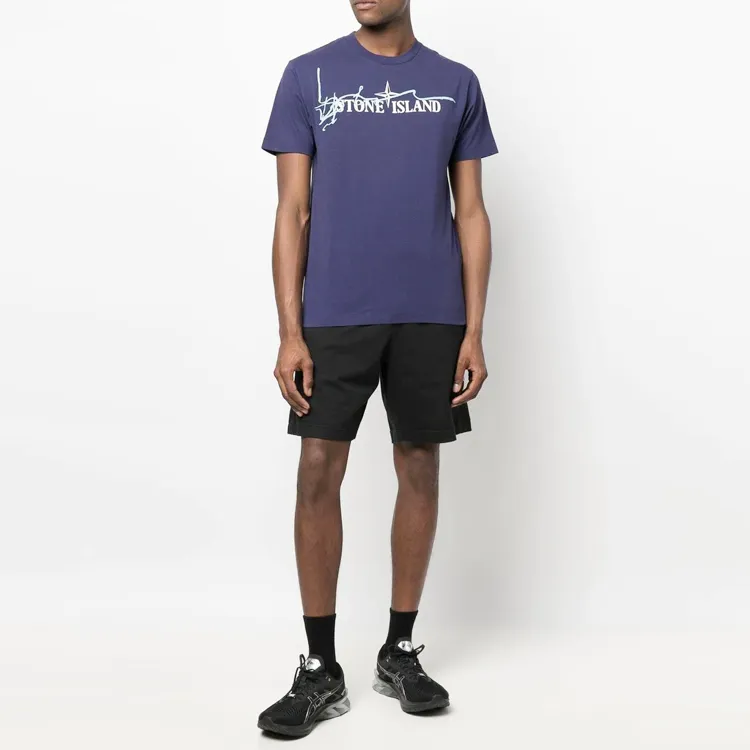 STONE ISLAND STONE ISLAND 40Th Anniversary Collection Sports Shorts Men Black-2