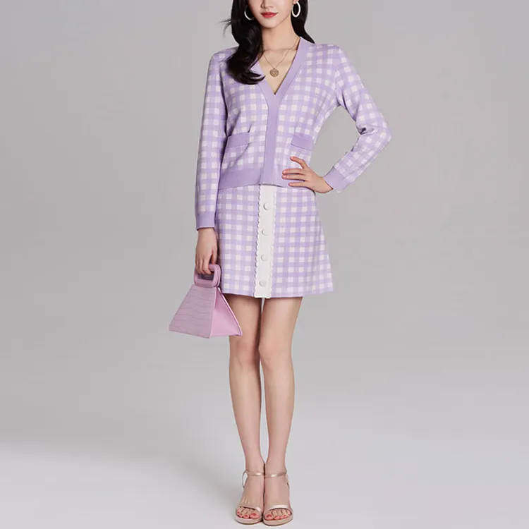 Maje Casual Short Skirts Women's Purple-1