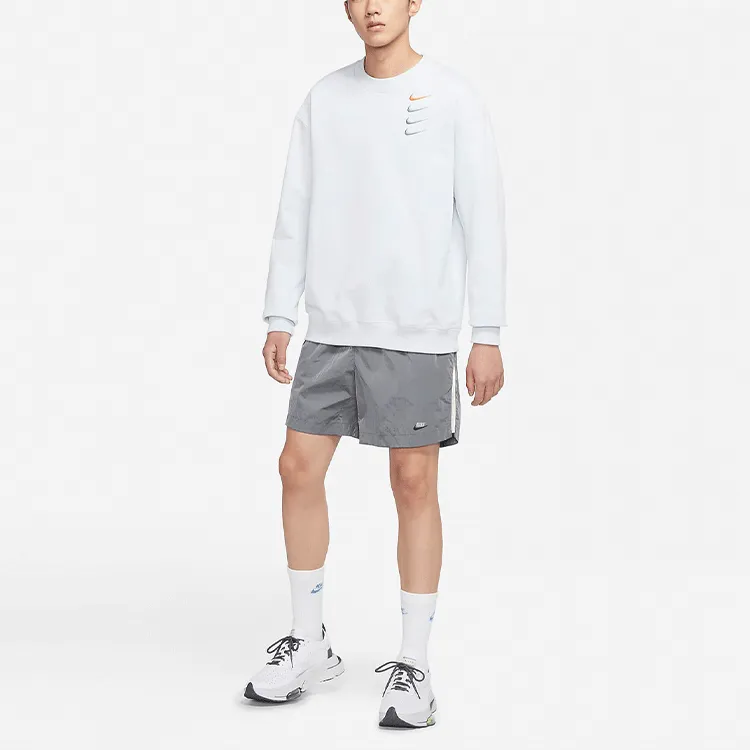 Nike Sweatshirts Men White Gold-2
