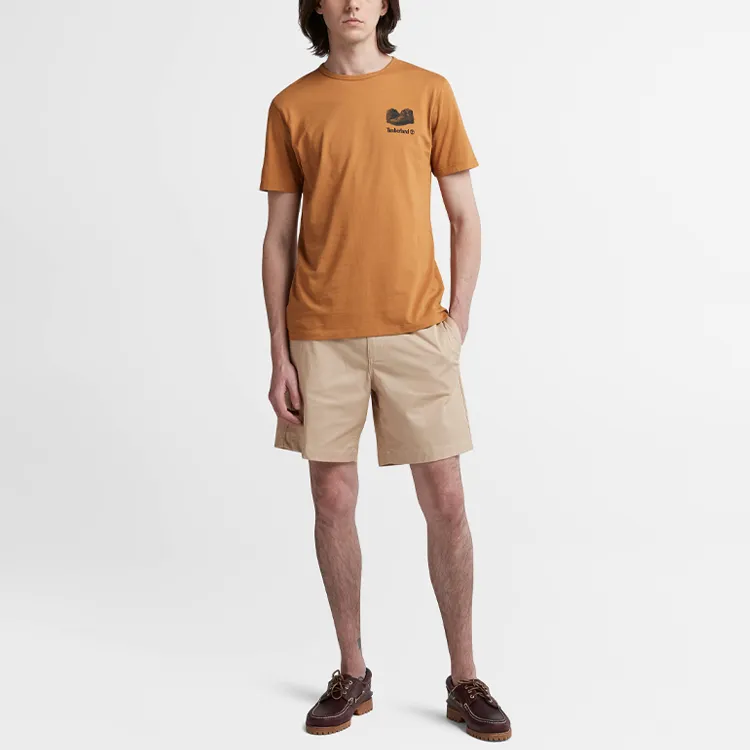 Timberland T Shirts Men Brown-4