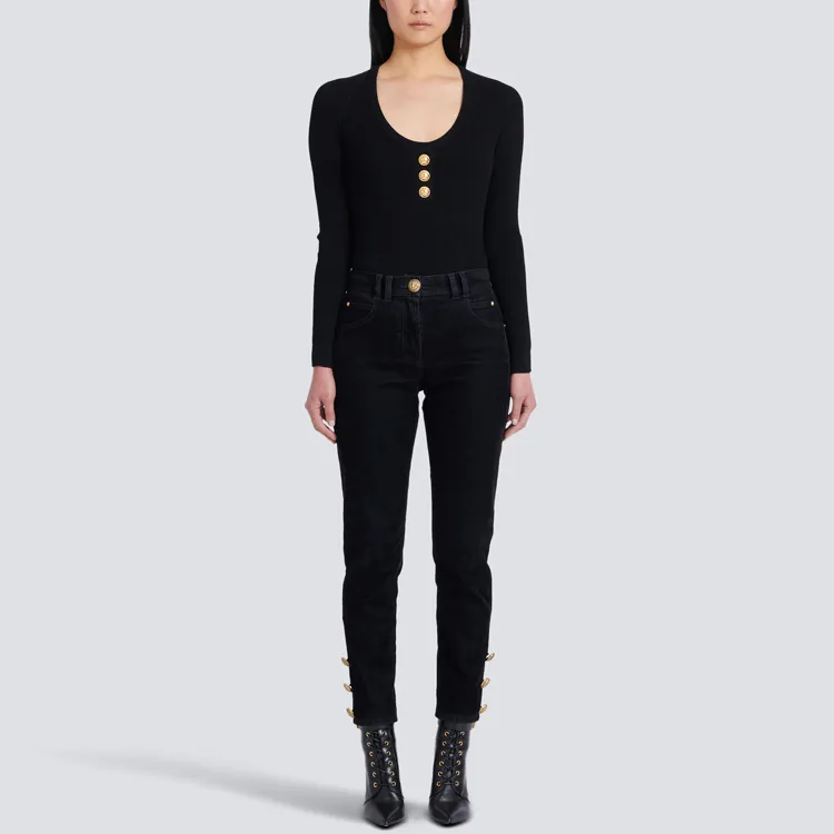 BALMAIN Slim Jeans 'Black'-1