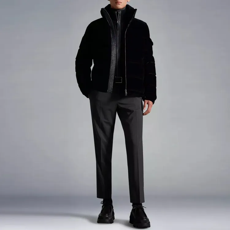 Moncler Down Jackets Men Navy Blue-3