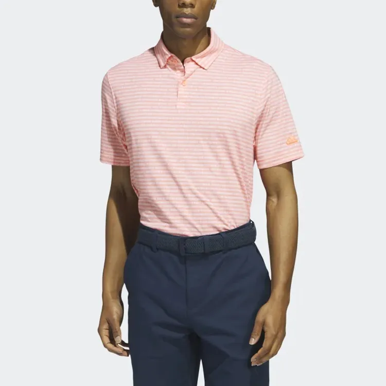 Adidas Polo Shirts Men Coral Pink-1