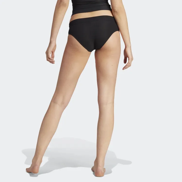 Adidas Originals Adicolor Flex Ribbed Cotton Bikini Pants Underpants Women's 1 Pack Black-3