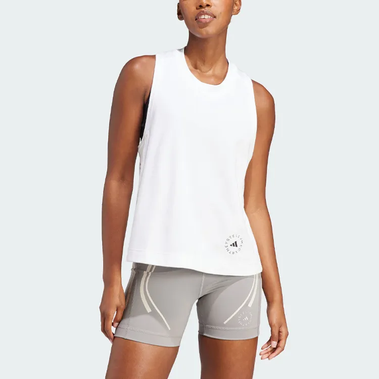Adidas Free Shipping With AdiClub Adidas By Stella McCartney Logo Tank Top-1