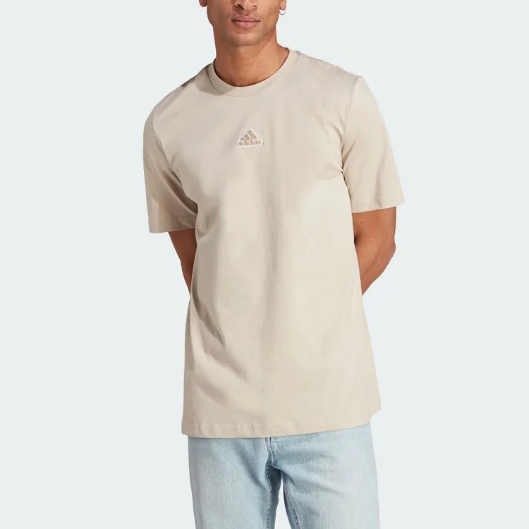 Adidas T Shirts Men Beige-1