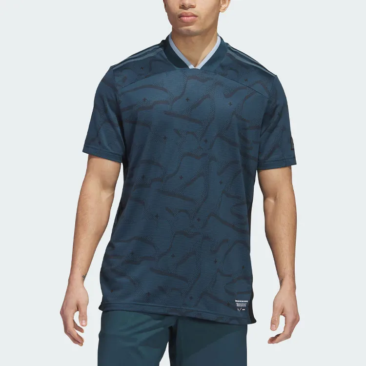 Adidas Polo Shirts Men Arctic Ocean Blue-1