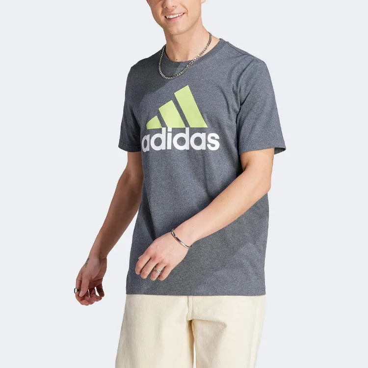Adidas Essential Set in Sleeve T Shirt Men's Gray-1