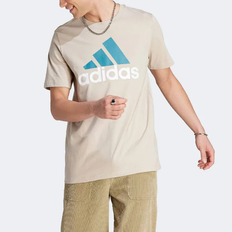 Adidas Essential T Shirts Men Beige-1