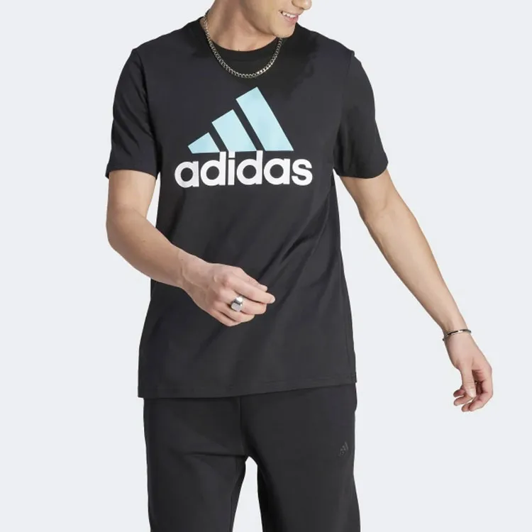 Adidas Essentials Single Jersey Big Logo T Shirt-1