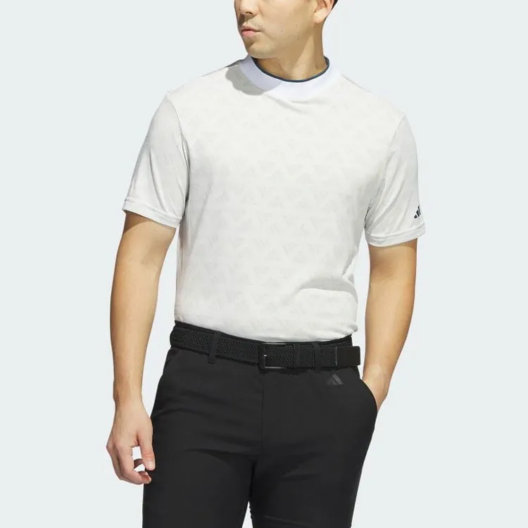 Adidas Free Shipping With AdiClub Adi Jacquard Mock Polo Shirt-1