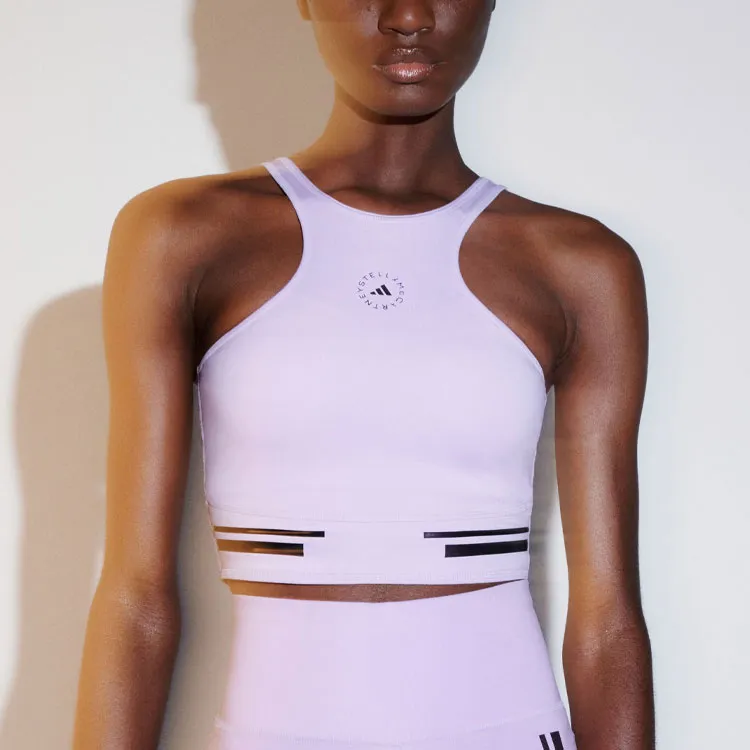 Adidas Truepace Running Logo-print Cropped Top-1