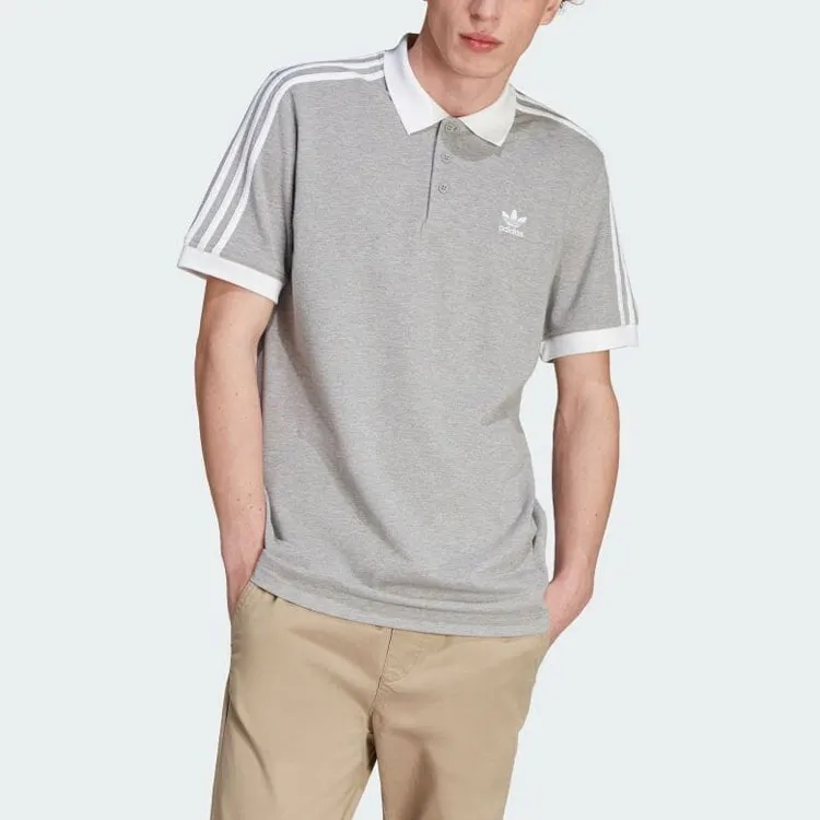Adidas Originals Adicolor Polo Shirts Men Gray-1
