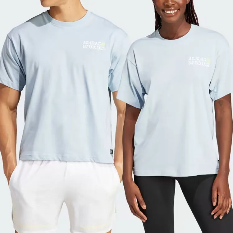 Adidas BREAK THE NORM T Shirts Unisex Light Blue-3