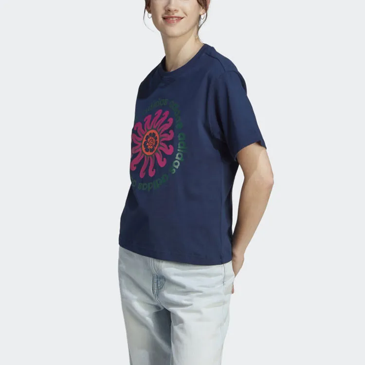 Adidas FARM Rio T-Shirts Women's Midnight Indigo-3