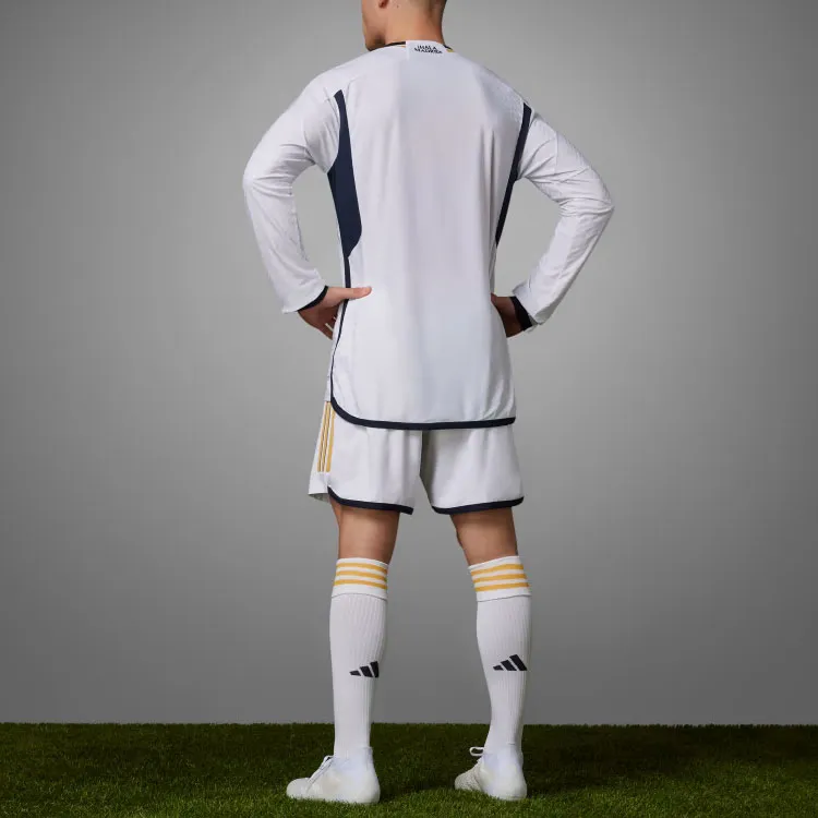 Adidas Real Madrid 23/24 Long Sleeve Home Jersey-3
