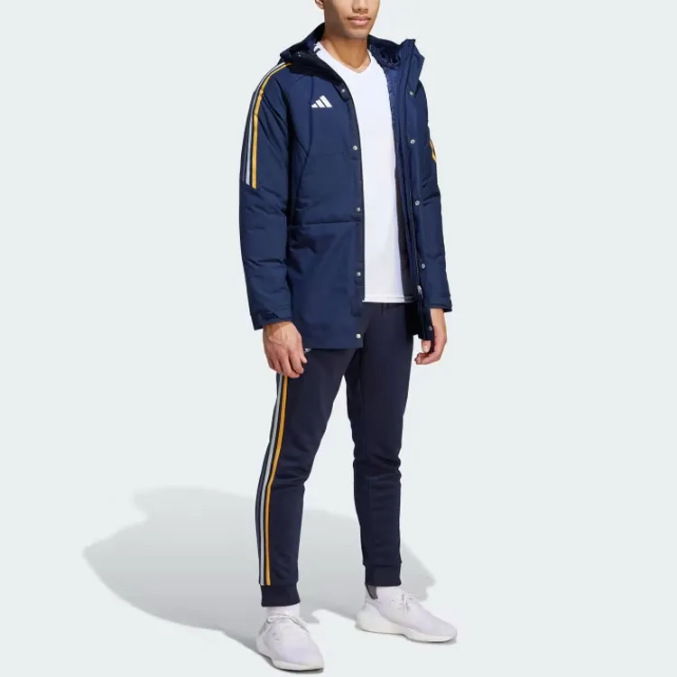 Adidas Real Madrid Knitted Sweatpants Men Ink Blue-3
