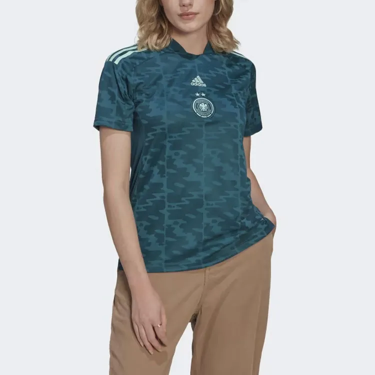 Adidas Germany Soccer Jerseys Women's Green-3