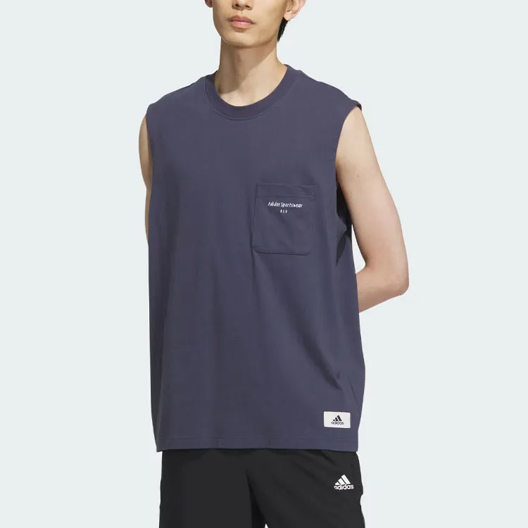 Adidas Light Sports Series Tank Tops Men's Dark Navy Blue-1