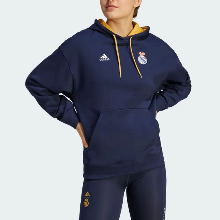 Adidas Real Madrid Sweatshirts Women's Ink Blue-1