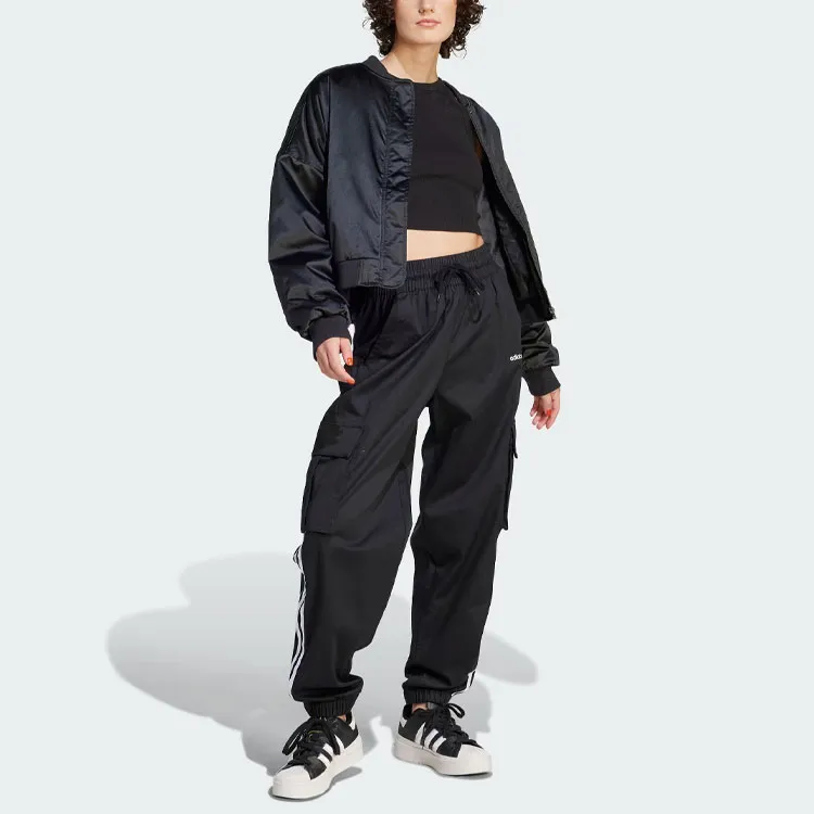 Adidas Originals CARGO PANTS Knitted Sports Pants Women's Black-3