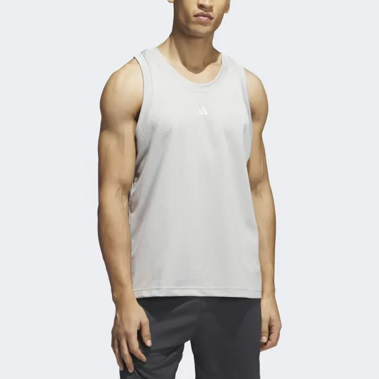 Adidas Tank Tops Men Gray-1