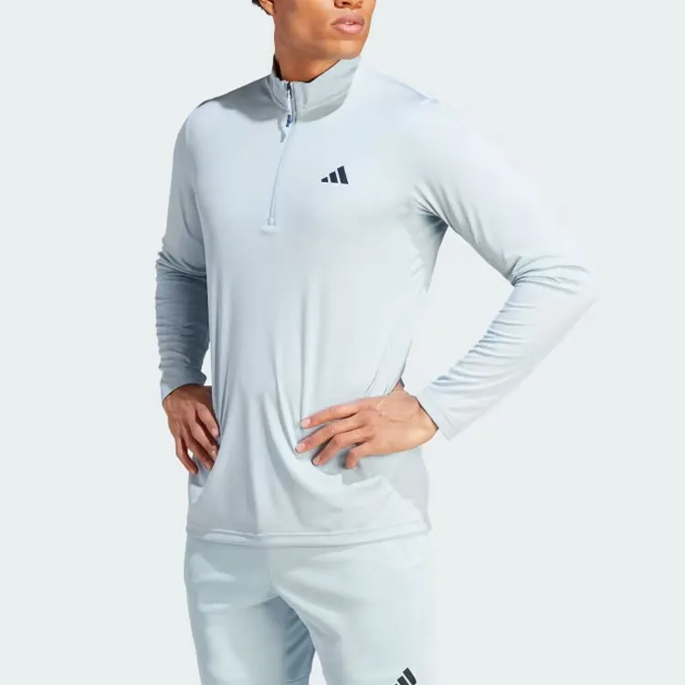 Adidas Train Essentials Seasonal Training 1/4 Zip Long Sleeve Tee-4
