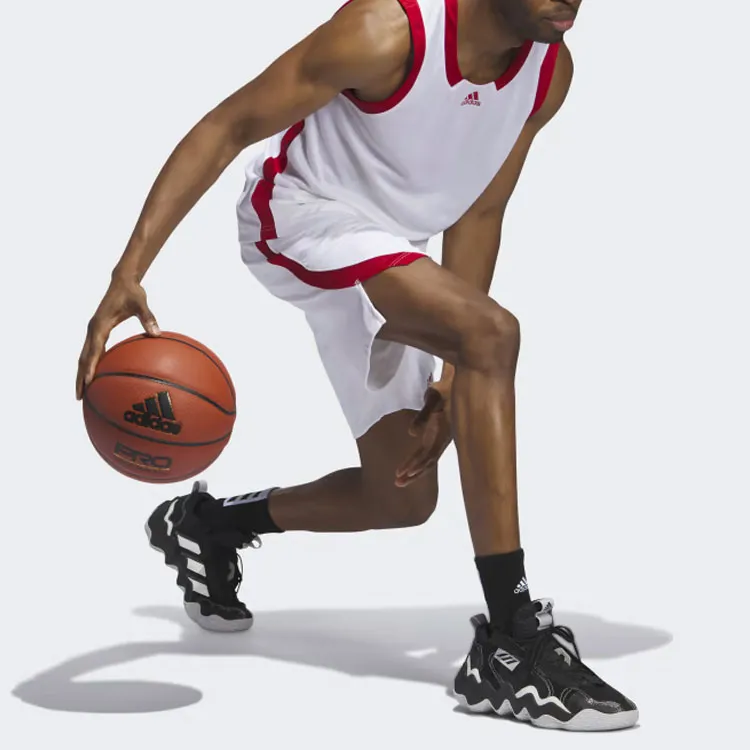 Adidas Basketball Shorts Men Red White-3