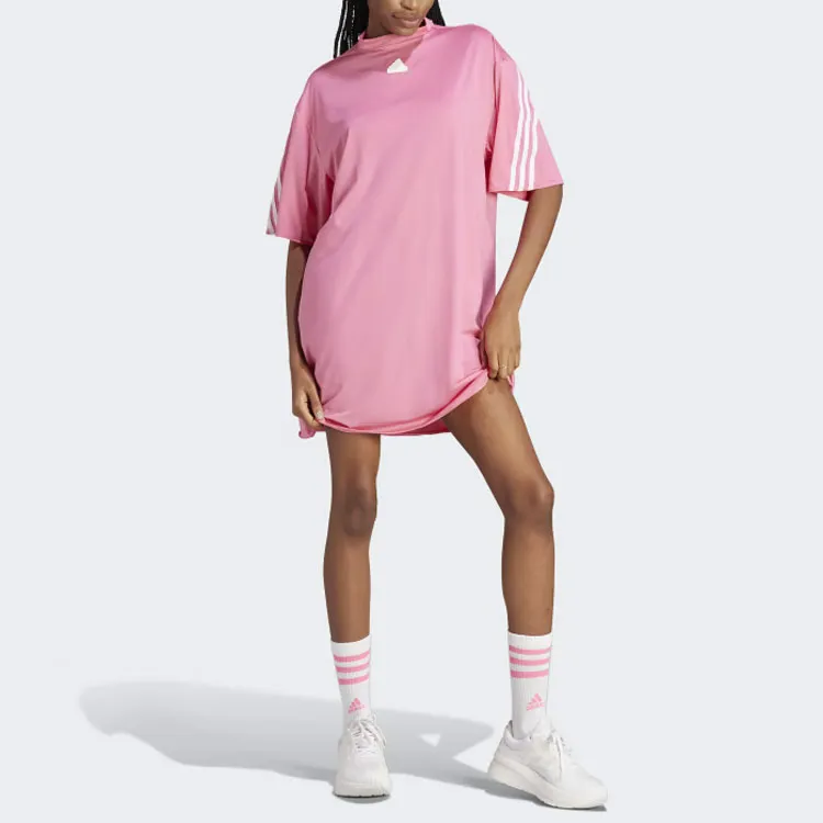 Adidas Short-Sleeved Dresses Women's Pink-1