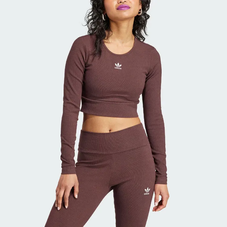 Adidas Originals Regular T-Shirt Women's Dark Gray Brown-1