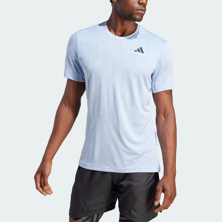 Adidas T Shirt Men's Light Pink Blue-2