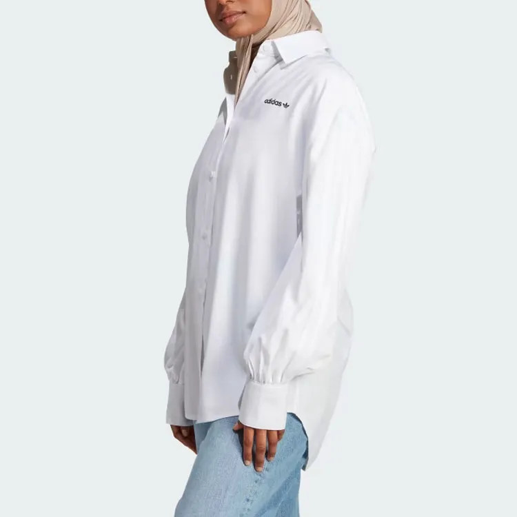 Adidas Originals 3 Stripes Shirt Women's White-3