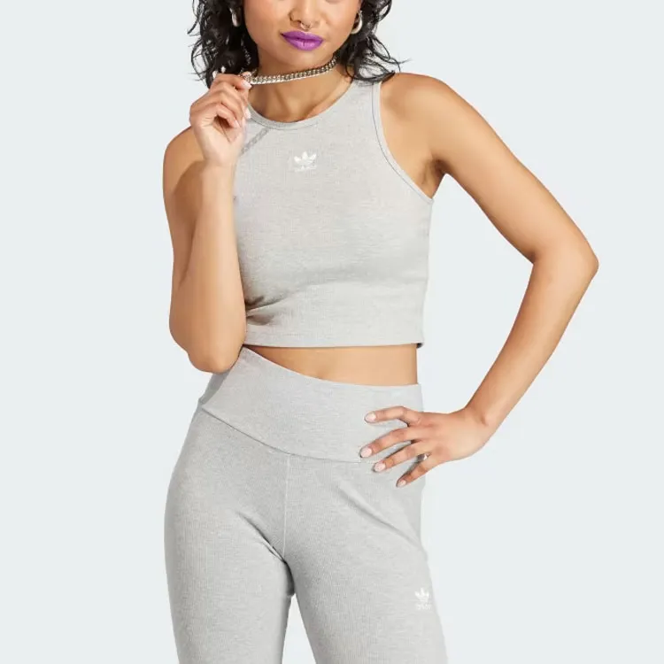 Adidas Originals Essentials Tank Tops Women's Gray-1