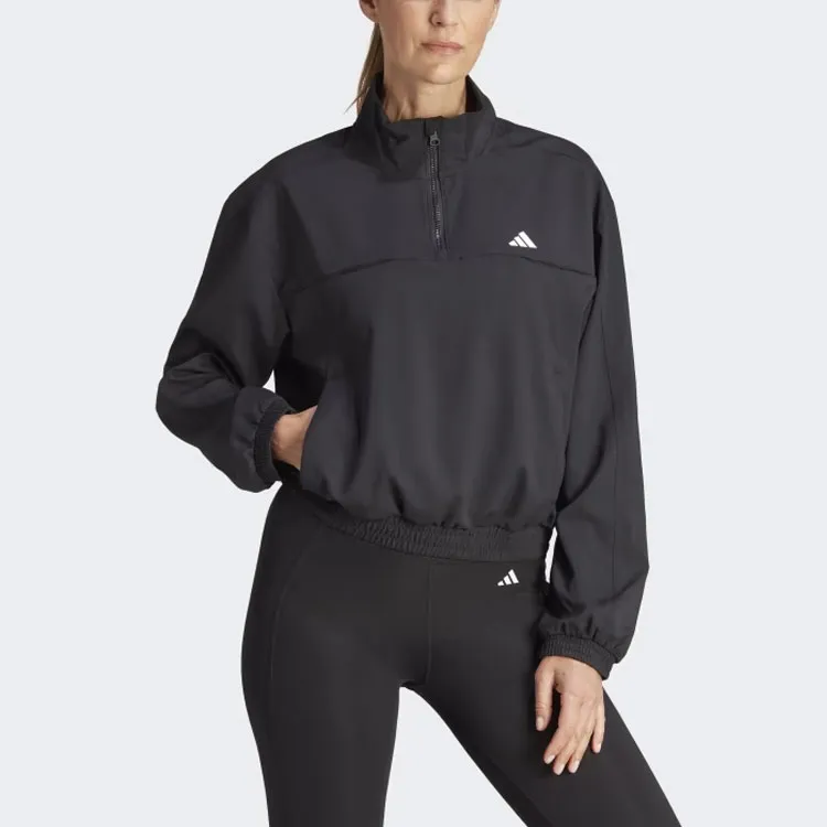 Adidas Free Shipping With AdiClub Aeroready Train Essentials Woven Quarter Zip Track Jacket-1