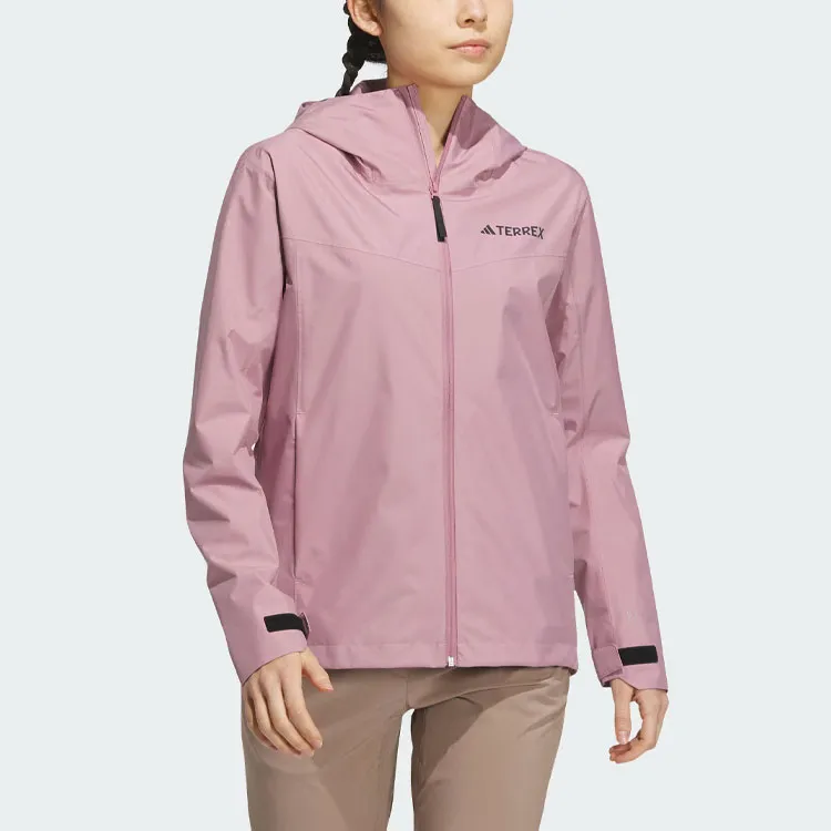 Adidas Waterproof And Windproof Windbreaker Jacket Women's Enchanted Purple Pink-1