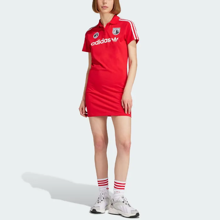 Adidas Originals Short Sleeved Dresses Women's Light Scarlet-1