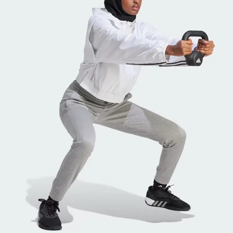 Adidas AEROREADY Knitted Sweatpants Women's Gray-3