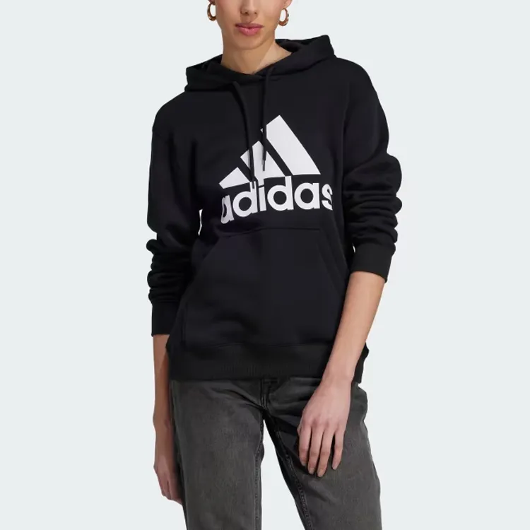 Adidas Free Shipping With AdiClub Essentials Big Logo Regular Fleece Hoodie-1