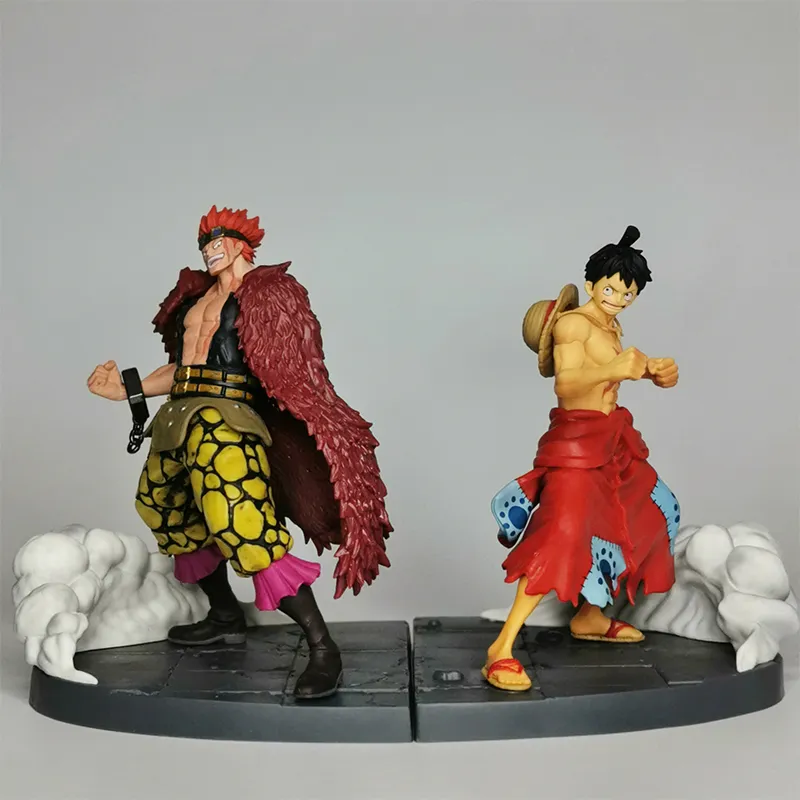 BANPRESTO Monkey D. Luffy Glass Factory One Piece Land Of Wano Luffy+Kidd Bonus Gift Scale Figures 15cm-2