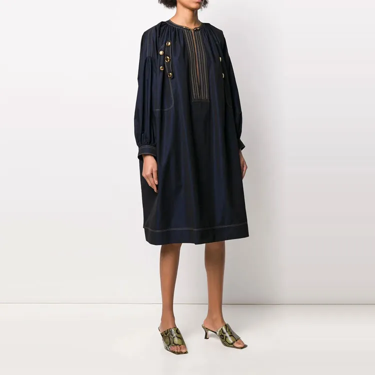Givenchy Button Detailed Midi Dress-3