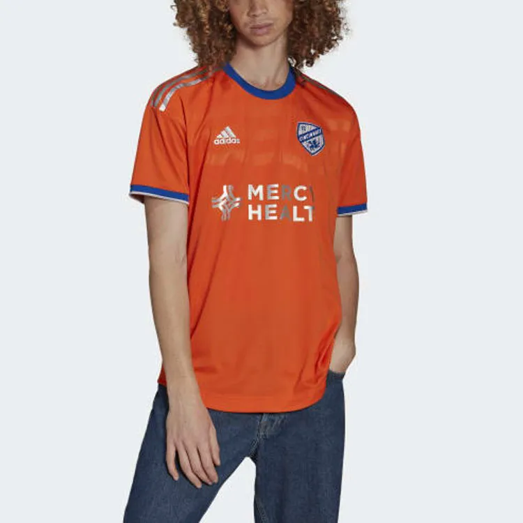 Adidas T-Shirts Men Orange-4