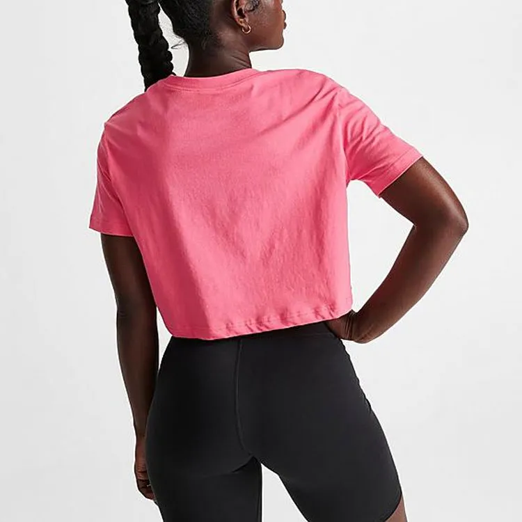 Nike Crop Tops Women's Pink-3