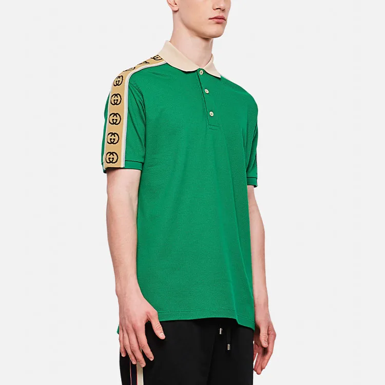 GUCCI SS22 Polo Shirt Men's Green-5