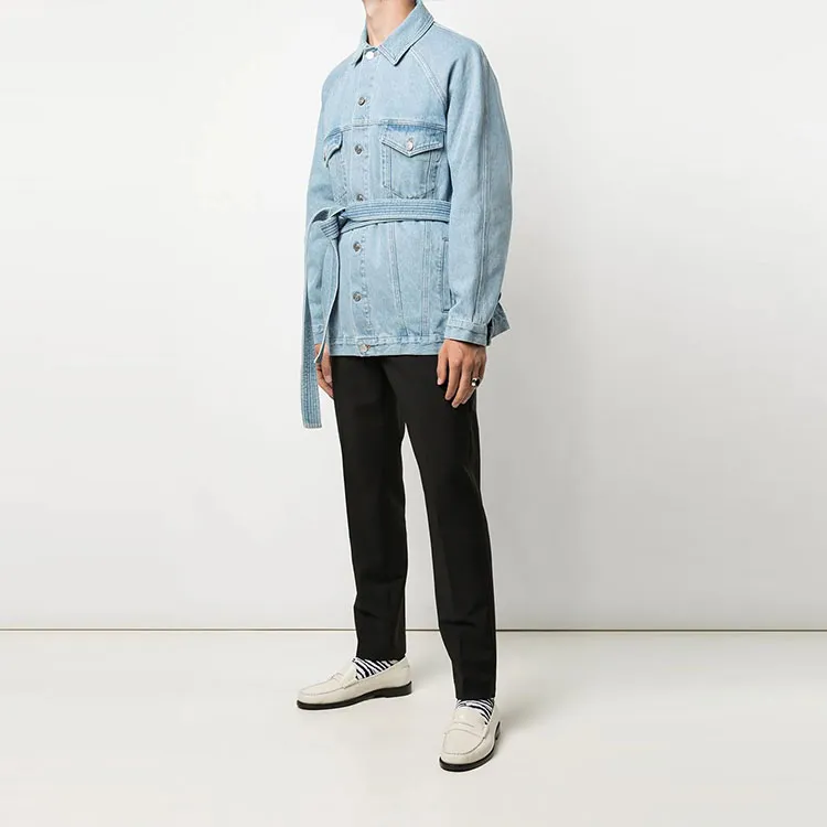 Martine Rose Denim Jackets Men Blue-2
