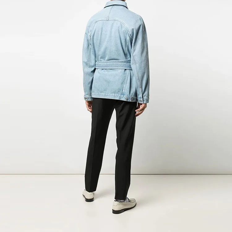 Martine Rose Denim Jackets Men Blue-3